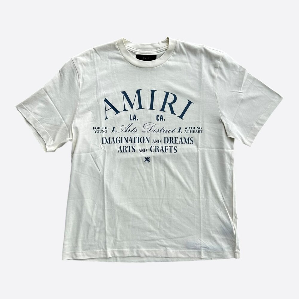 Amiri White & Navy Arts District T-Shirt